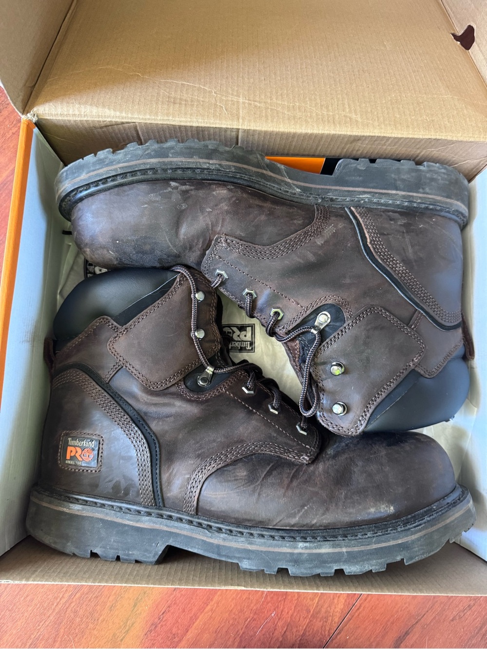 Timberland PRO Dark Brown Leather Work Boots